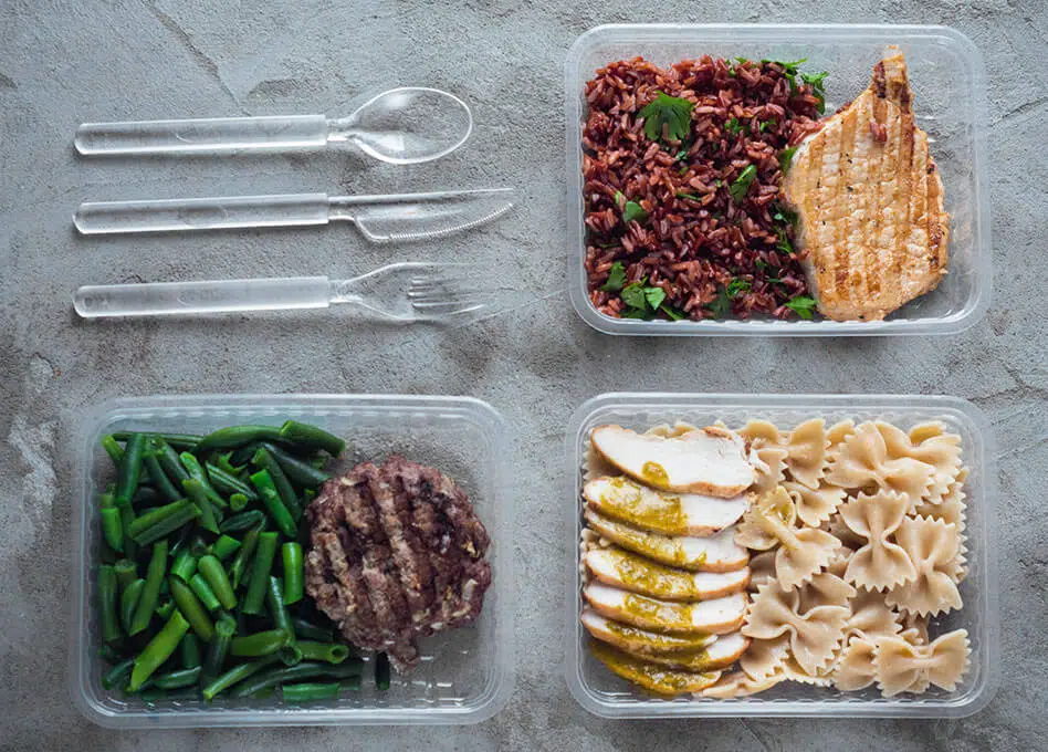 Vorkochen / Meal Prep für Muskelaufbau Ernährung