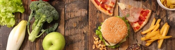 Günstig gesund essen vs. Fast Food