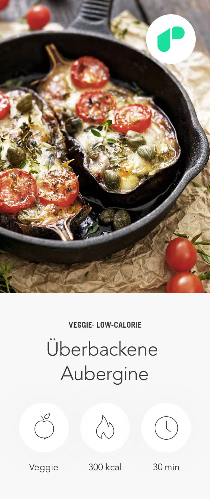 mediterranes Rezept überbackene Aubergine