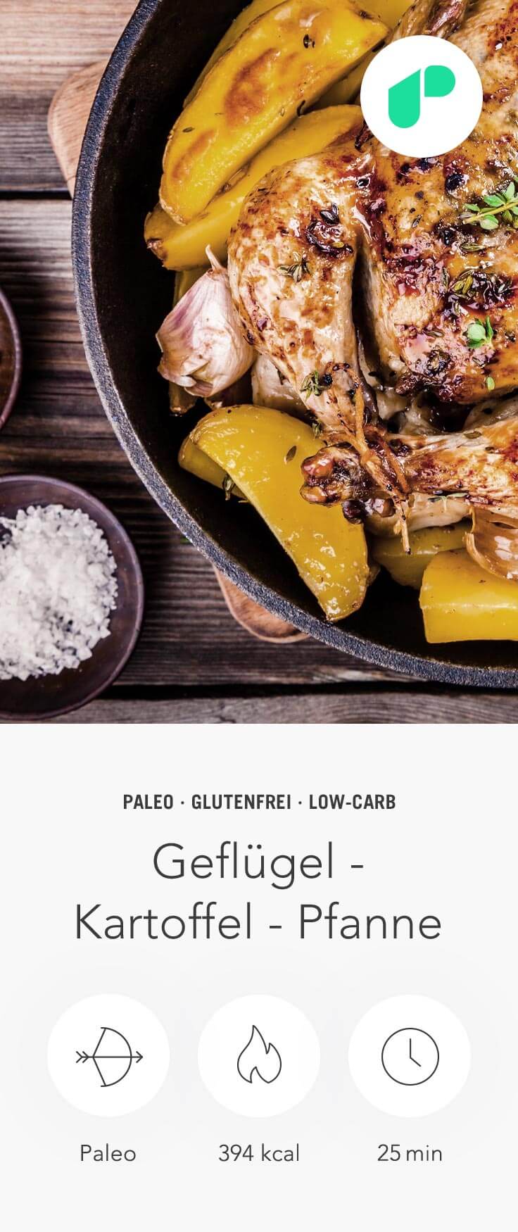 Upfit Geflügel Kartoffel Pfanne