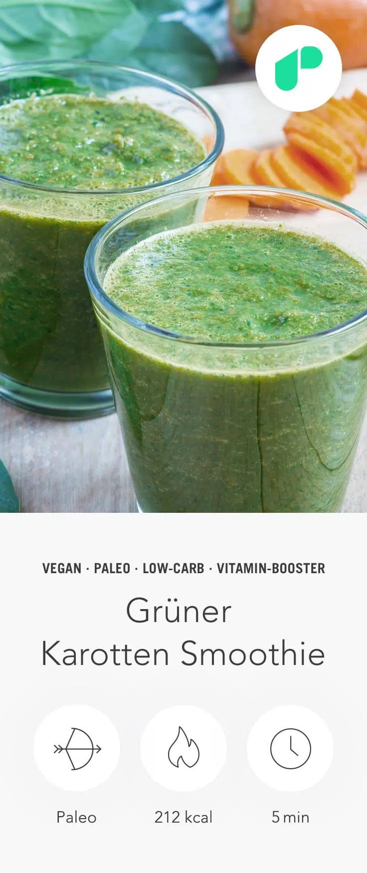 Upfit Grüner Karotten Smoothie Upfit Grüner Karotten Smoothie