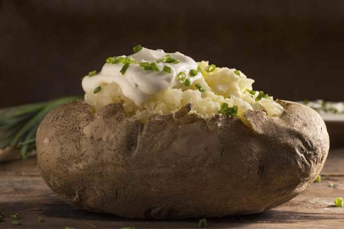Kartoffel mit Kraeuterquark