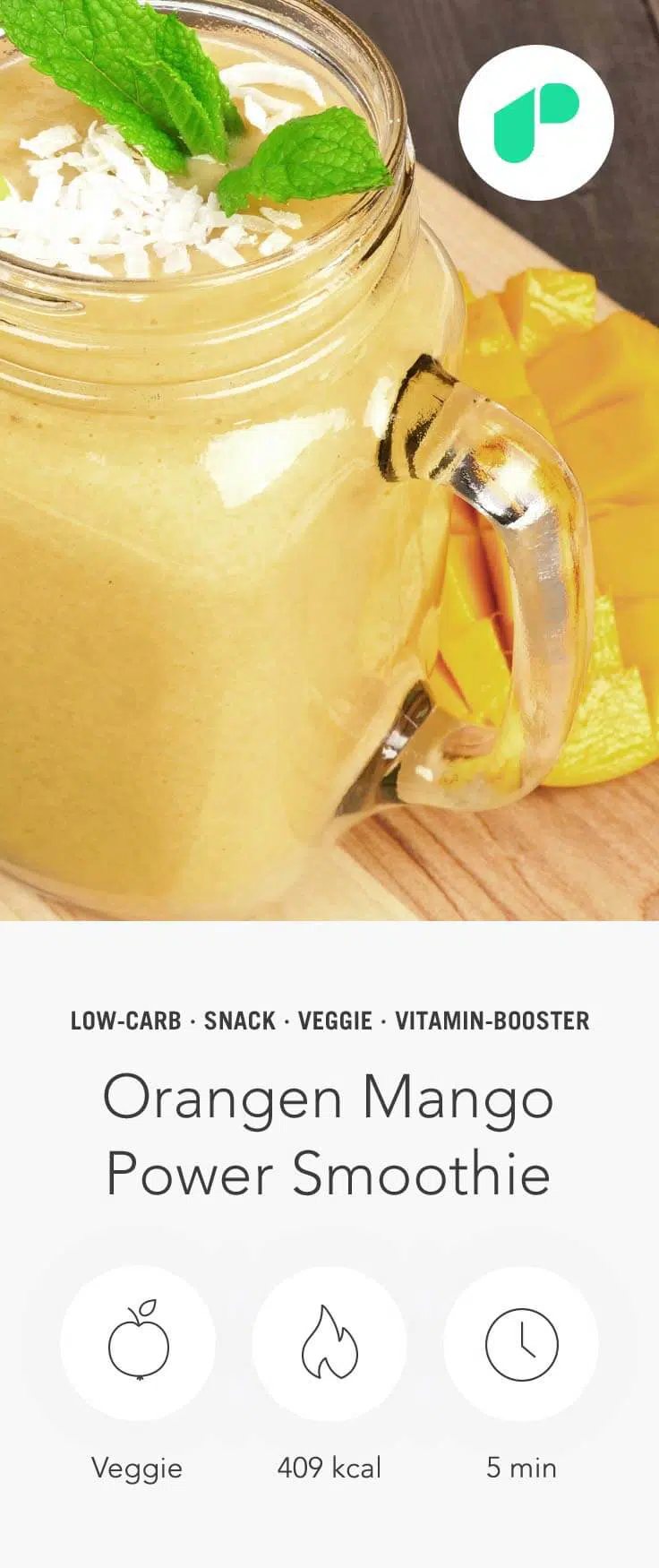 Upfit Orangen Mango Power Smoothie Upfit Orangen Mango Power Smoothie