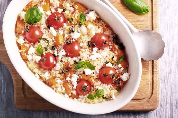 Upfit Schafskaese im Gemuesebett Rezept