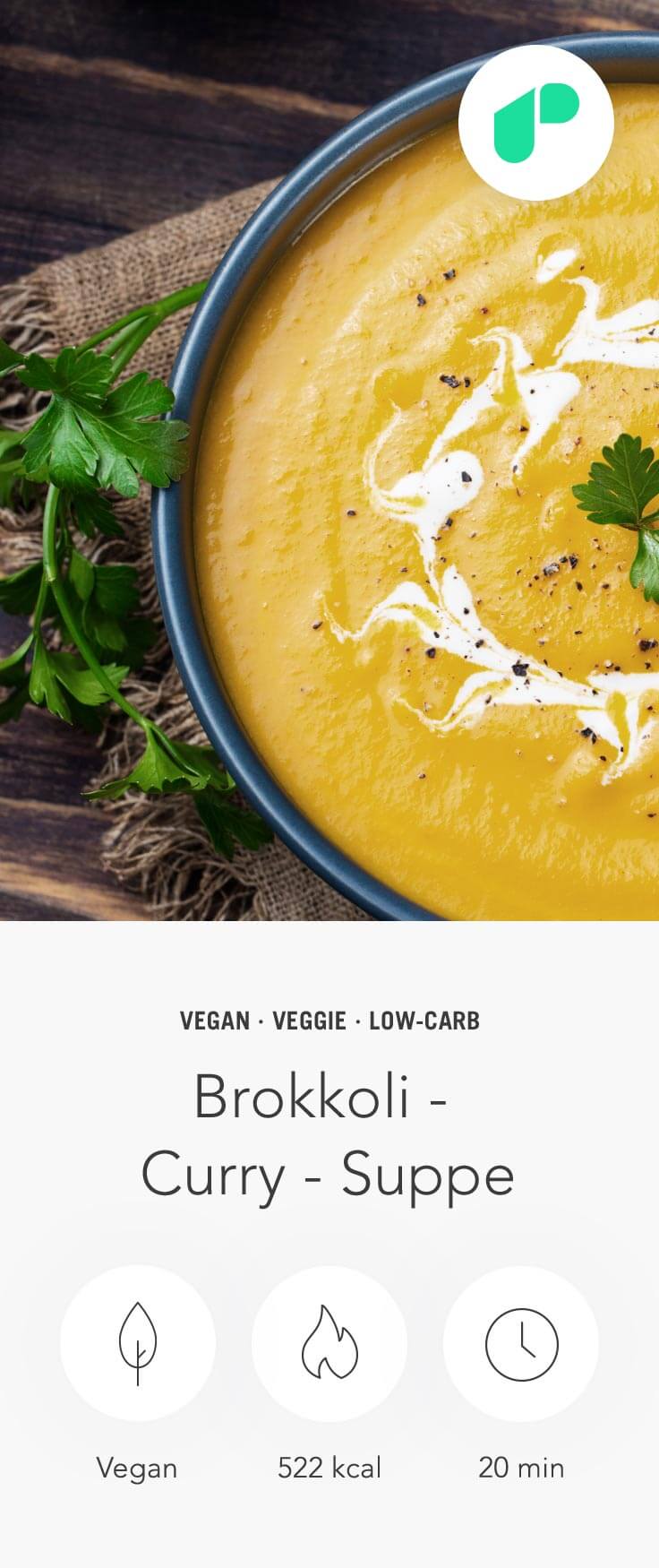 Brokkoli Curry Suppe Rezept – Upfit