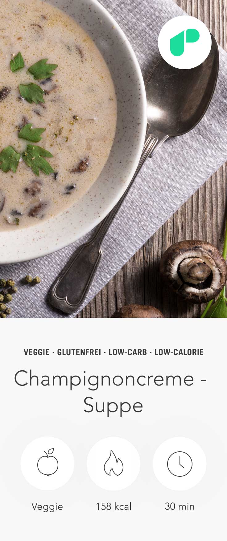 Upfit Champignoncremesuppe