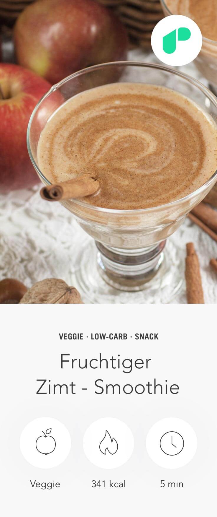 Fruchtiger Zimt Smoothie Rezept – Upfit