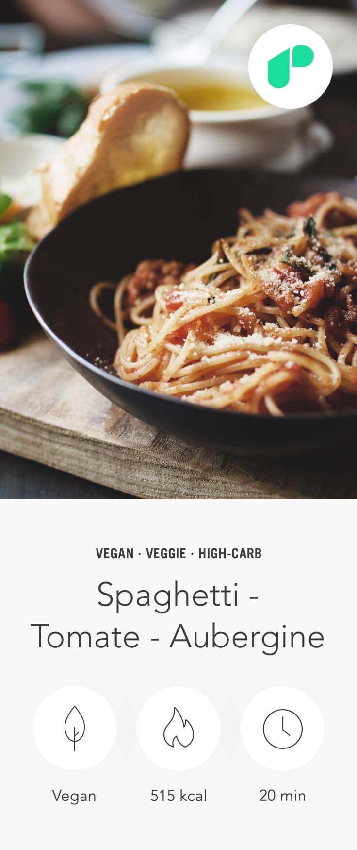 Upfit Spaghetti Tomaten Aubergine