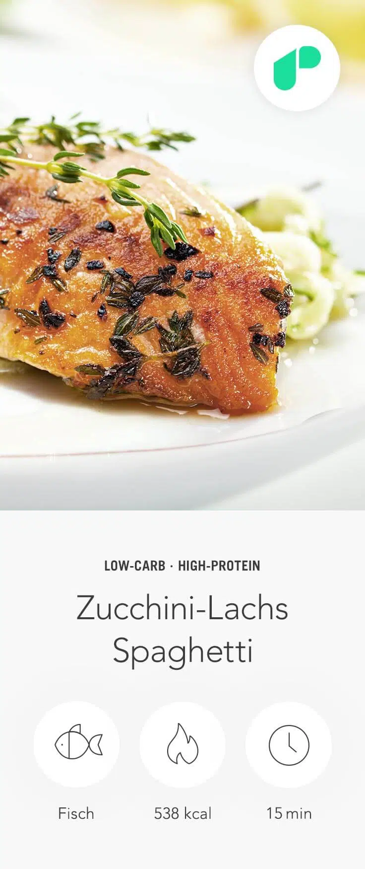 Upfit Zucchini Lachs Spaghetti Upfit Zucchini Lachs Spaghetti