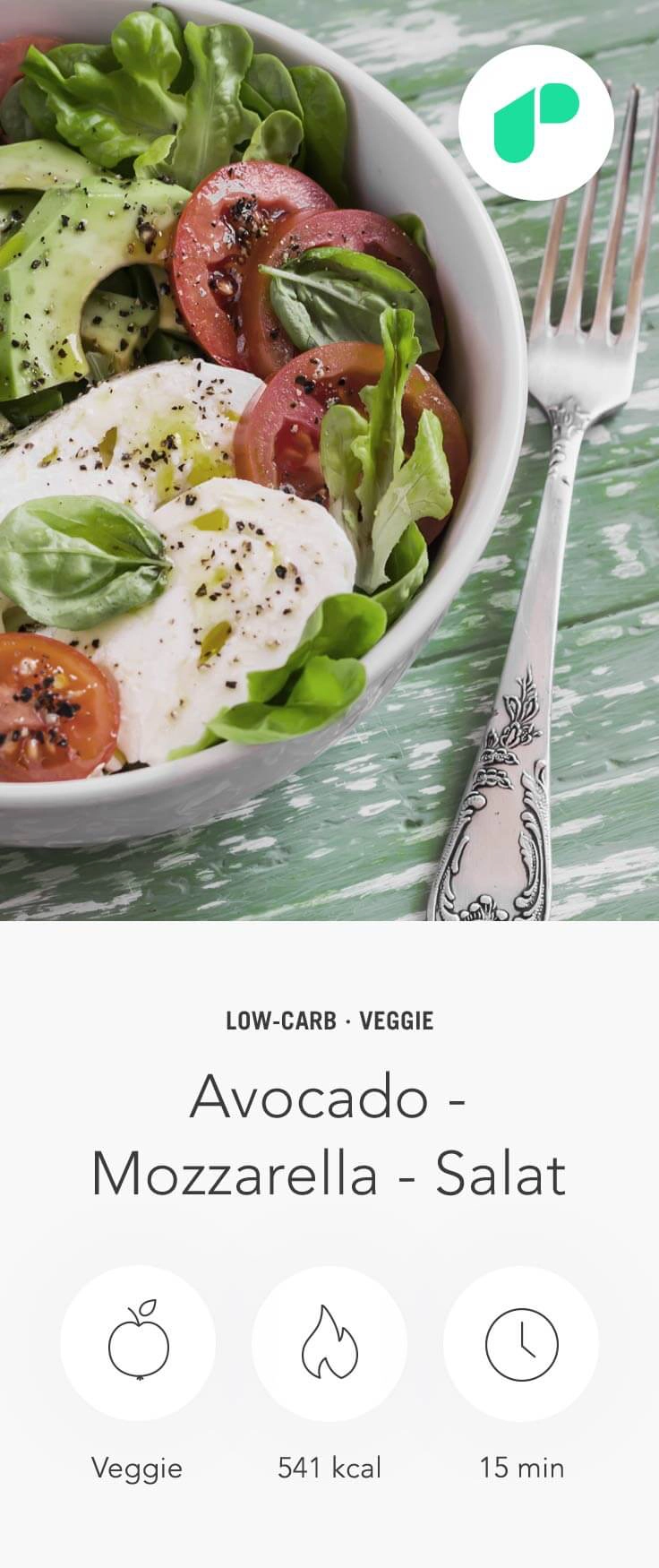 Upfit Avocado Mozzarella Salat Upfit Avocado Mozzarella Salat