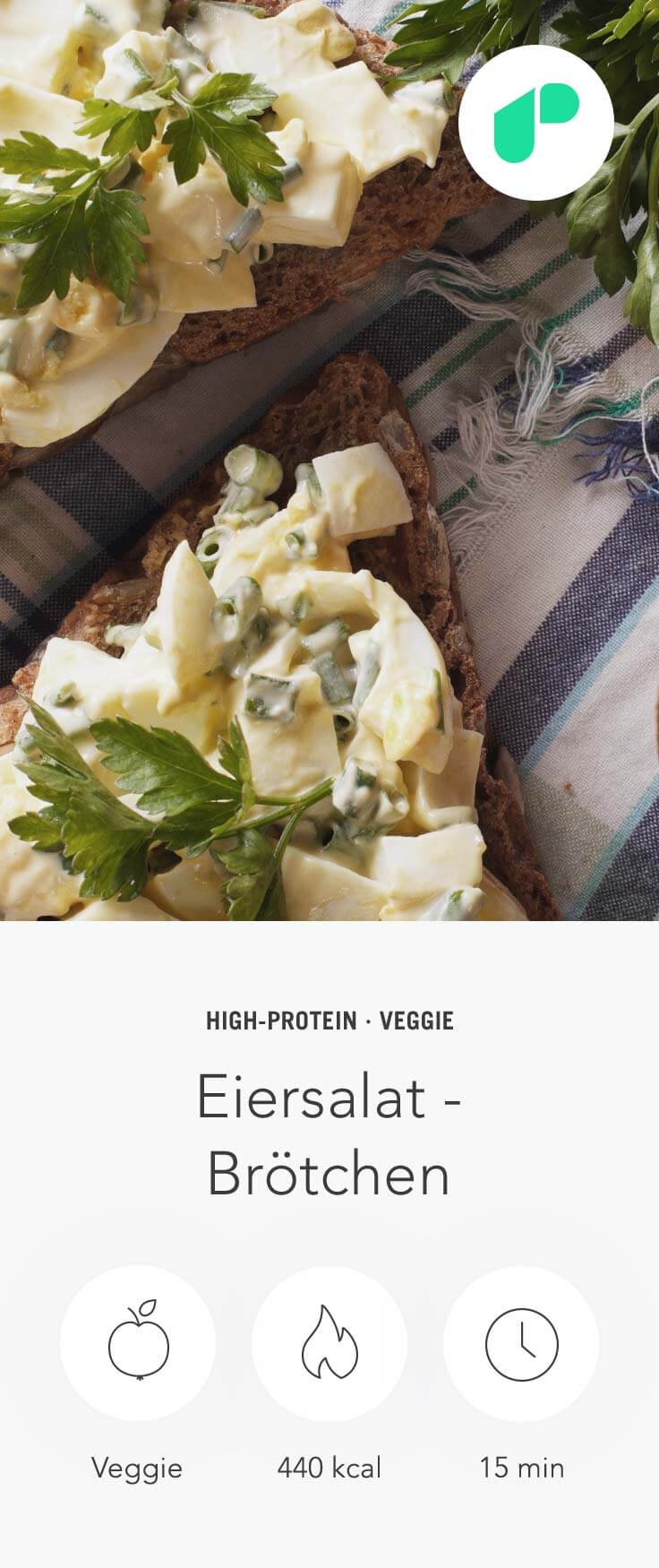 Eiersalat auf Brötchen Rezept – Upfit