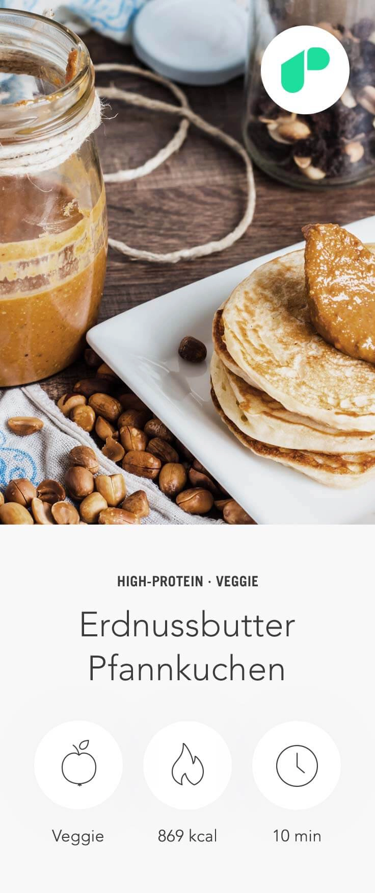 Upfit Erdnussbutter Pfannkuchen Rezept