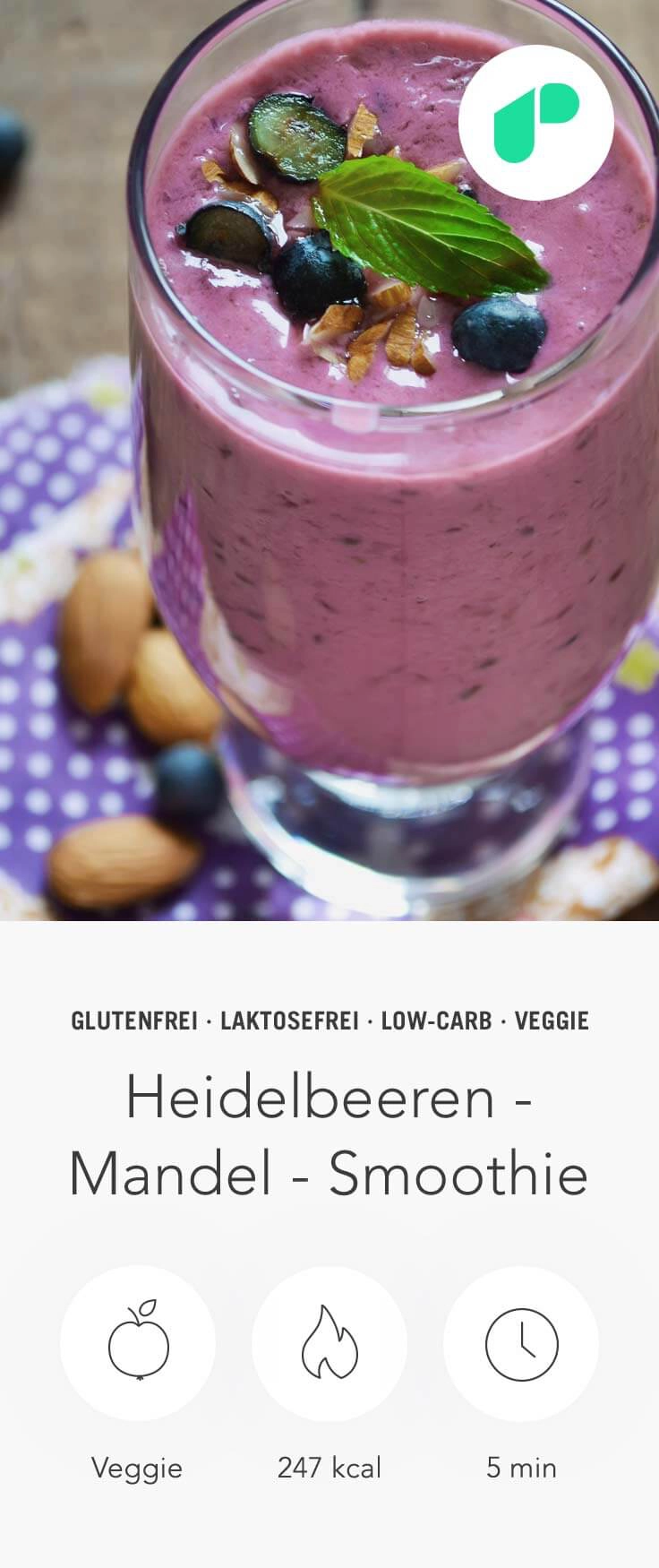 Upfit Heidelbeeren Mandel Smoothie Upfit Heidelbeeren Mandel Smoothie