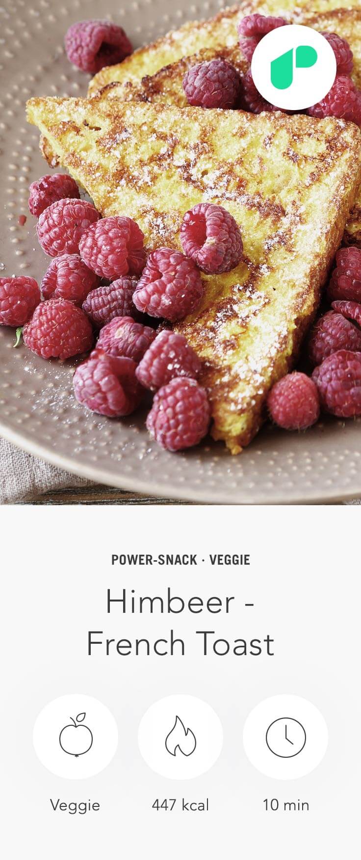 Upfit Himbeer French Toast