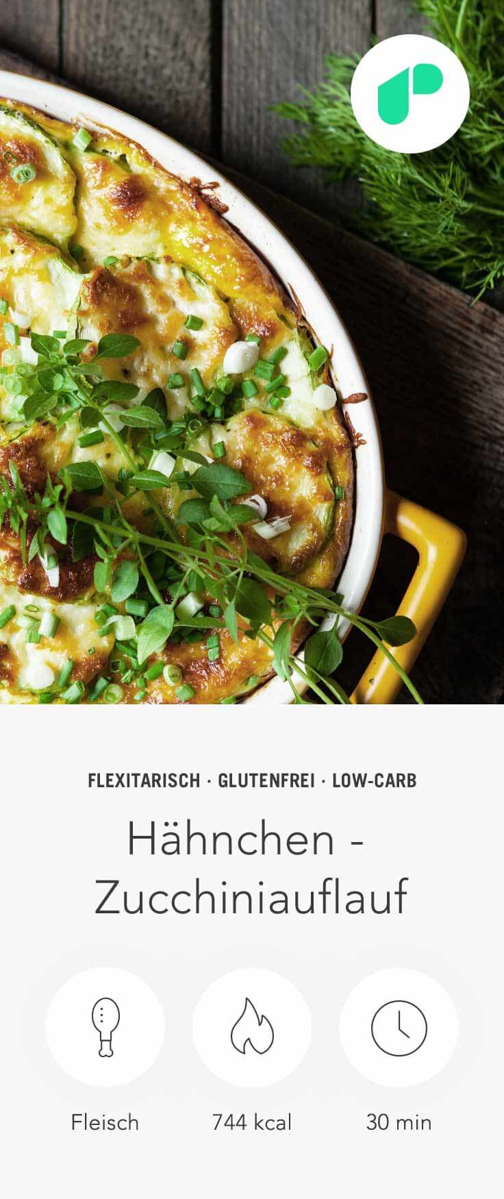 Upfit Hähnchen Zucchiniauflauf