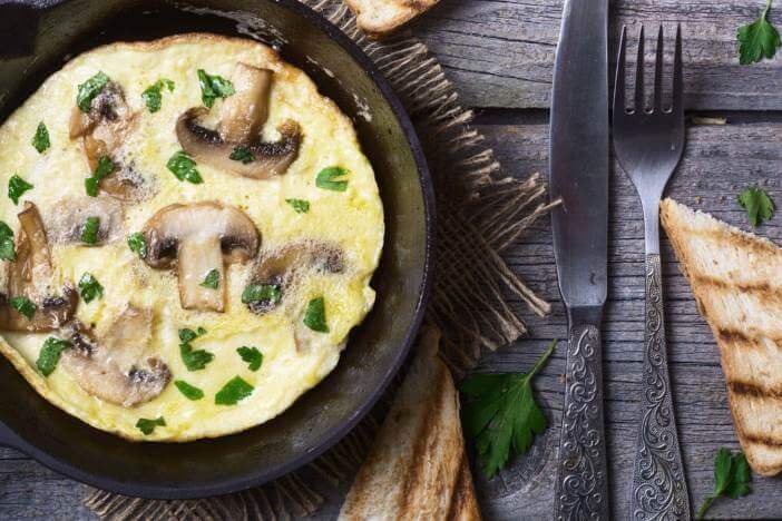 Upfit Pilz-Omlett Rezept