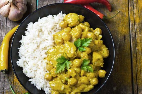 Putenbrust auf Curryreis Rezept