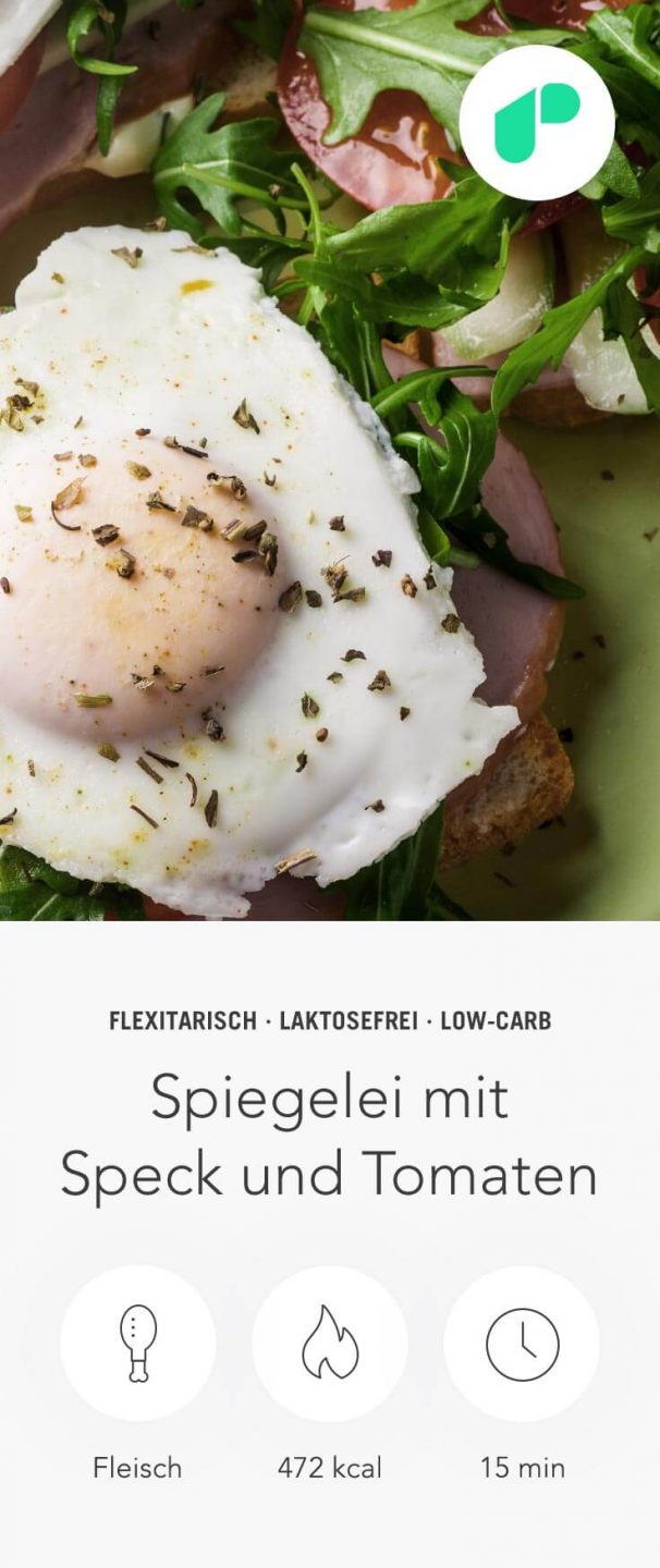 Upfit Spiegelei Mit Speck Und Tomate