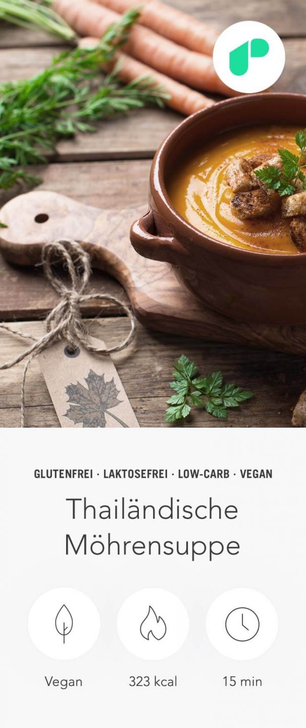 Upfit Thailändische Möhrensuppe Upfit Thailändische Möhrensuppe
