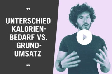 Kalorienbedarf vs. Grundumsatz