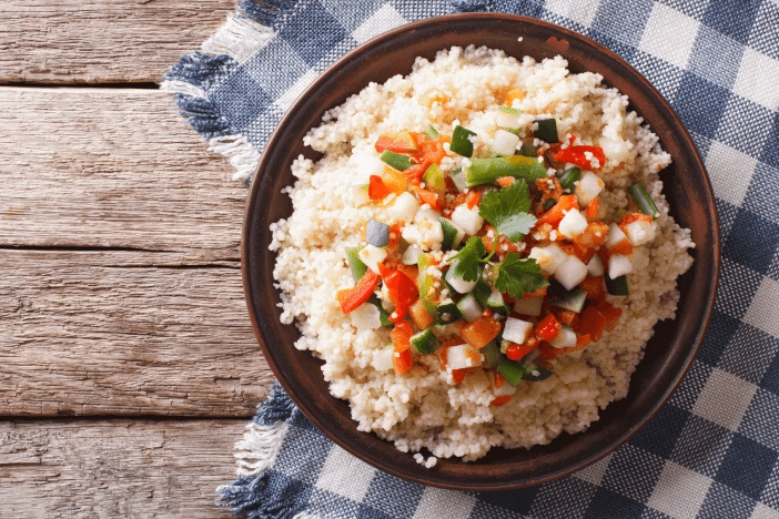 colourful couscous salad for weight-loss