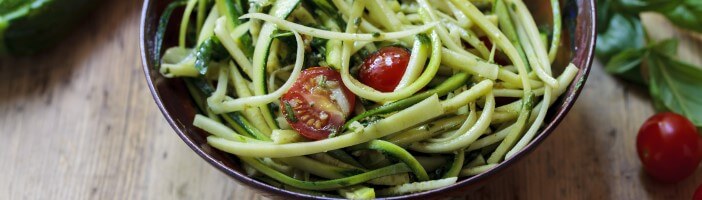 low carb vegan zucchini pasta