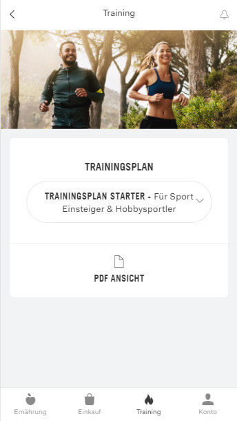 Trainingsplan Übersicht (Web) Trainingsplan Übersicht (Web)