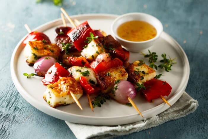 Scharfe Gemüsespieße Scharfe Gemüsespieße