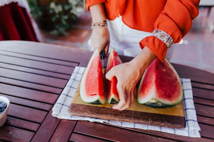 Gegrillte Wassermelone