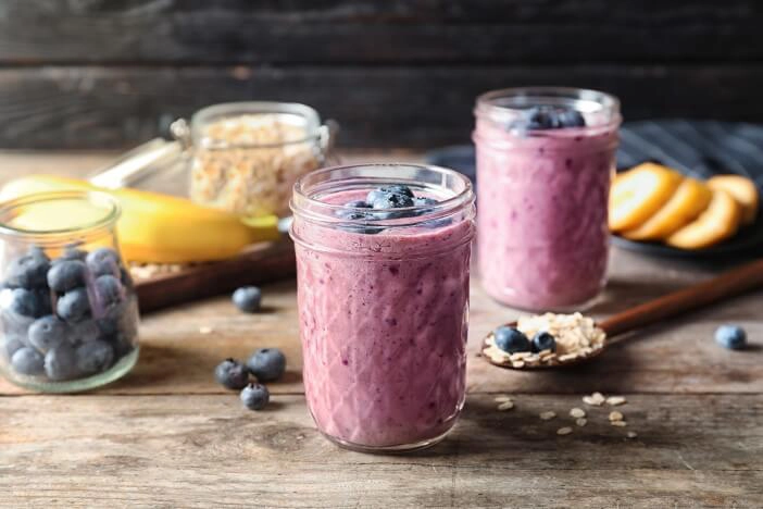 schwarze Johannisbeere Smoothie