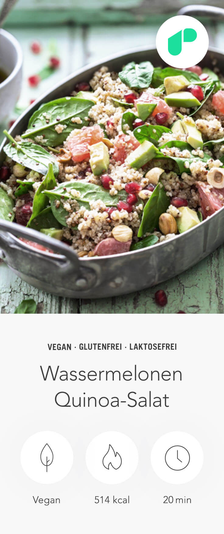 Wassermelonen Quinoa Salat