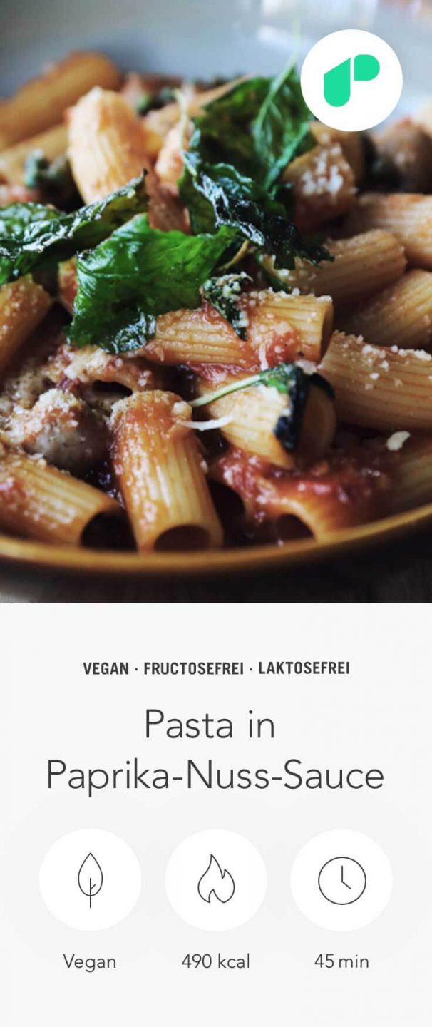 Pasta mit Paprika-Nuss-Sauce Pasta mit Paprika-Nuss-Sauce