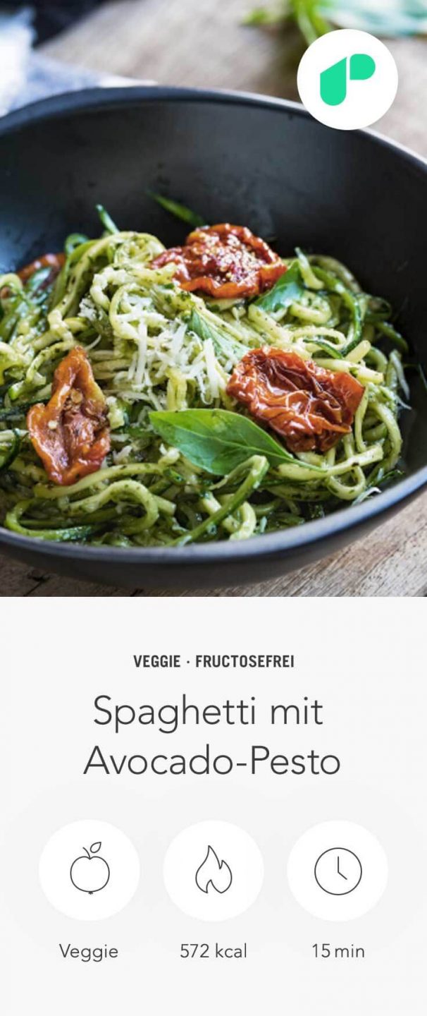 Spaghetti mit Avocado-Pesto