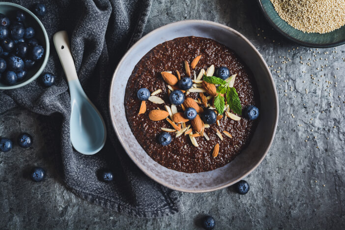 Amaranth Blaubeer Porridge