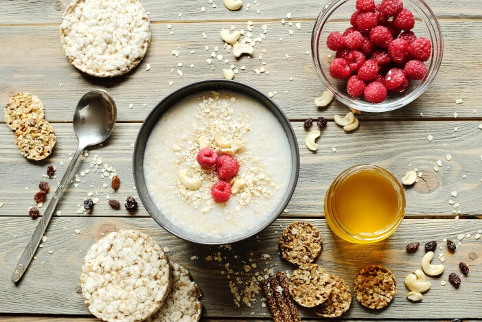 Himbeer Bananen Porridge