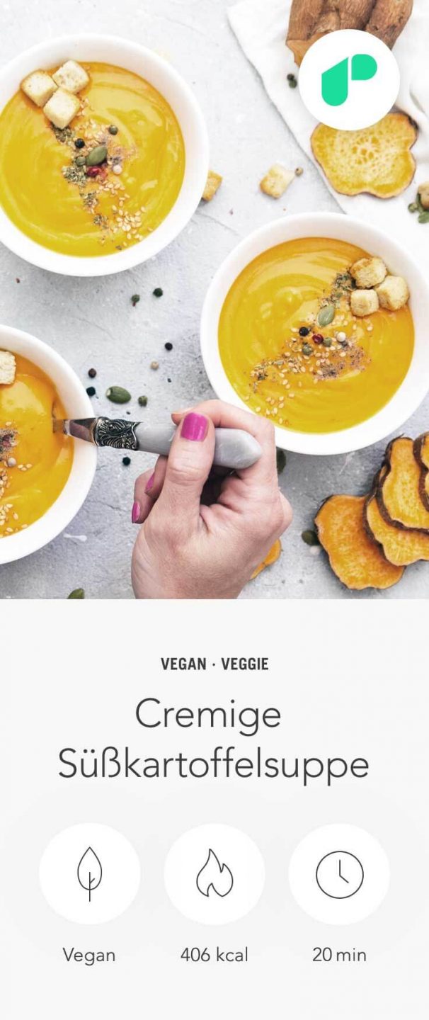 Cremige Süßkartoffelsuppe