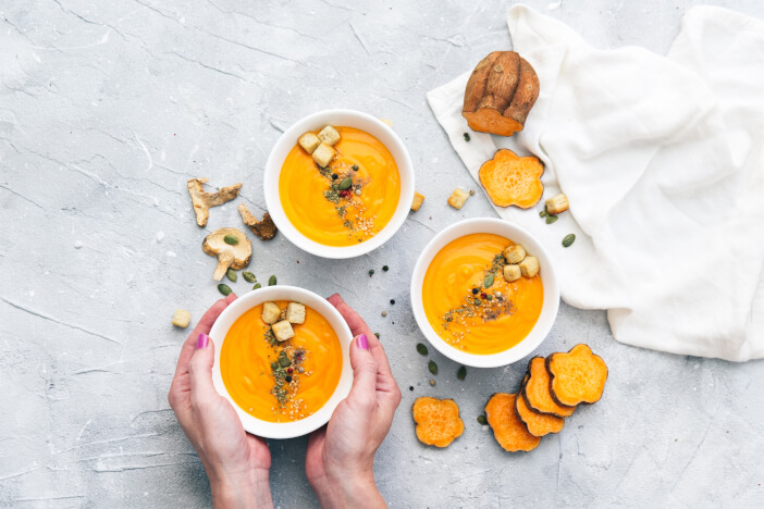 Cremige Süßkartoffelsuppe Cremige Süßkartoffelsuppe