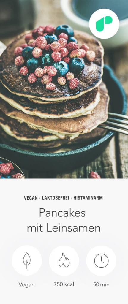 Leinsamen-Pancakes - Rezept