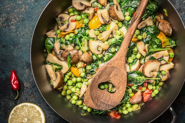 upfit mediterrane Gemüsepfanne mit Reis