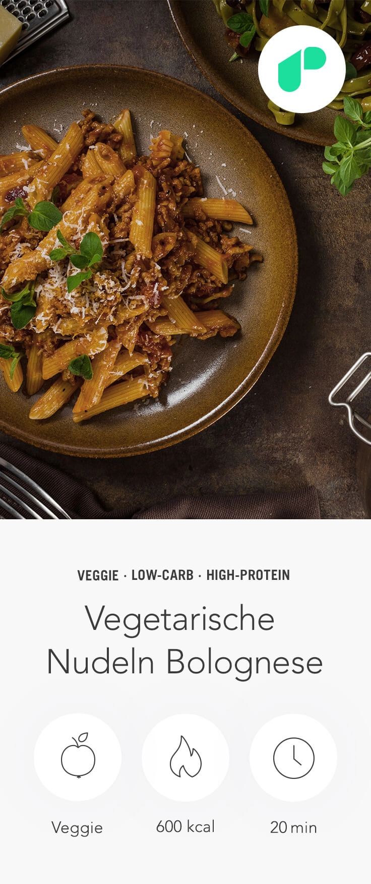 upfit Nudeln mit Leinsamenbolognese upfit Nudeln mit Leinsamenbolognese