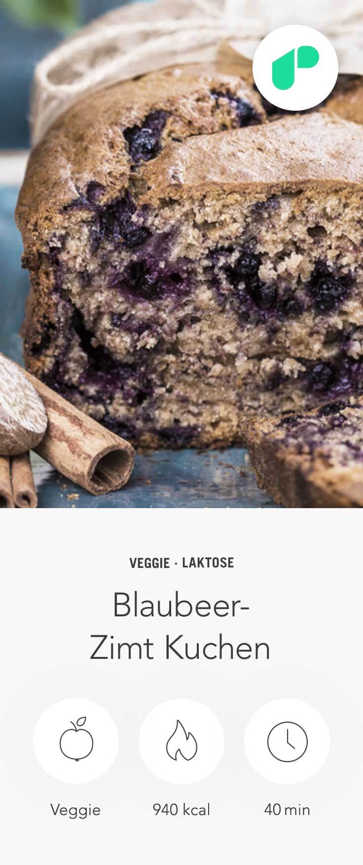 upfit Rezept Blaubeer-Zimt-Kuchen