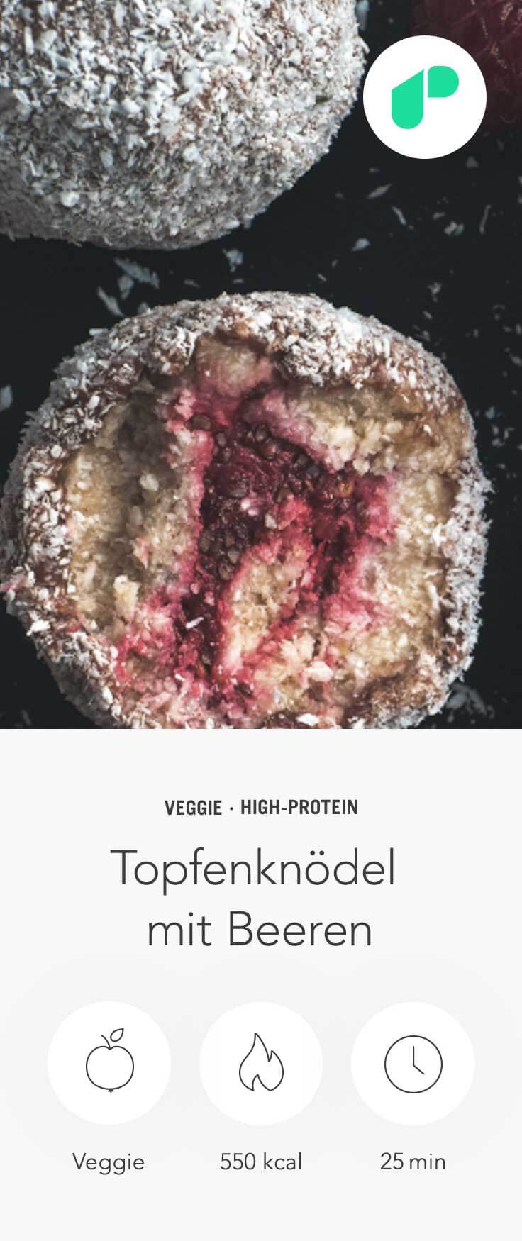 upfit Rezept Topfenknödel mit Beeren upfit Rezept Topfenknödel mit Beeren