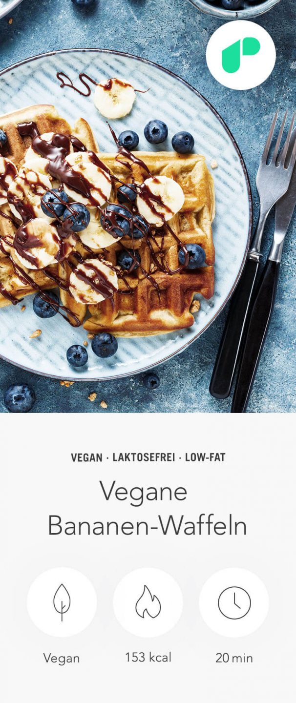 Vegane Bananenwaffeln