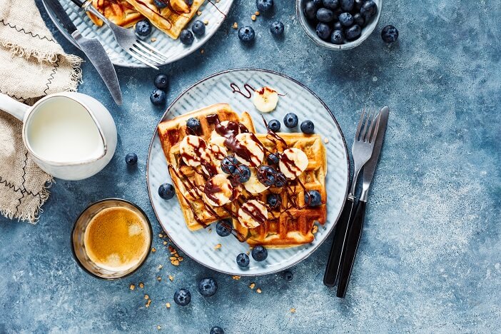 Vegane Bananenwaffeln