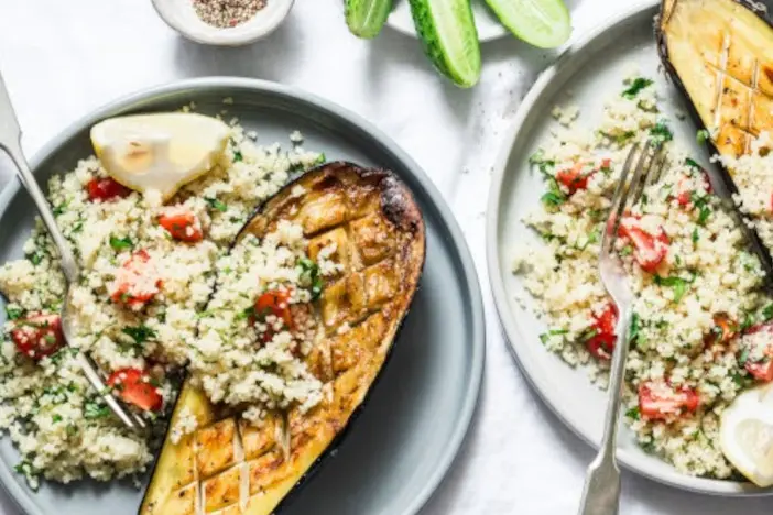 Auberginen Tabouleh