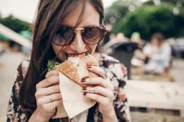 Burgers are also full of trans fats