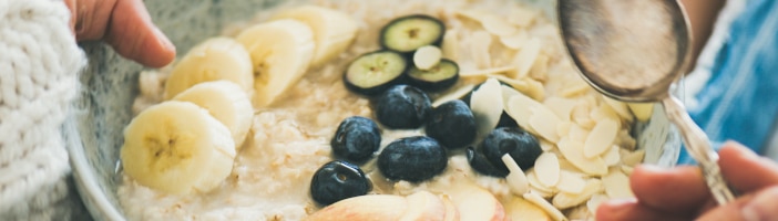Gesundes Frühstück für mindful Eating