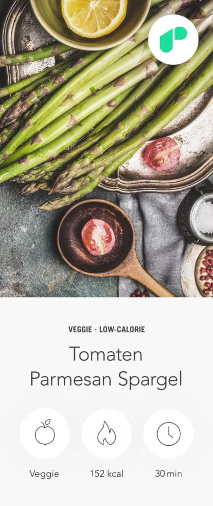 Tomaten-Parmesan-Spargel - Rezept