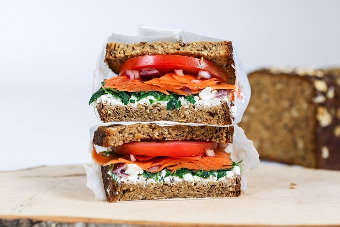 gesundes Brot Sandwich