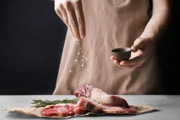 Table salt and meat